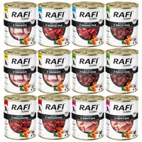 Dolina Noteci Rafi Classic karma mokra dla psa mix smaków 12 x 800g