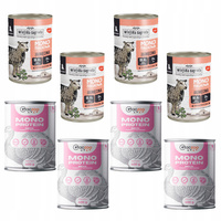 WIEJSKA ZAGRODA GACZOO Mono karma mokra dla szczeniąt mix smaków 8 x 400g