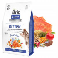 BRIT CARE KITTEN IMMUNITY Łosoś karma sucha dla kociąt 2 kg bezzbożowa