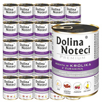 DOLINA NOTECI Premium Karma mokra dla psa Królik 24x400g