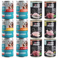 PAN MIĘSKO FRENDI Karma mokra dla kota MIX Smaków 12 x 400g