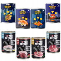 Pan Mięsko Miejska Miska Gaczoo karma mokra dla psa mix smaków 8 x 400g