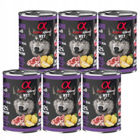 ALPHA SPIRIT Karma mokra dla psa Jagnięcina 6 x 400g