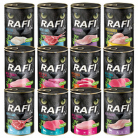 RAFI CAT Dolina Noteci Karma mokra dla kota mix smaków 12 x 400g bez zbóż