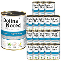 DOLINA NOTECI Premium Karma mokra dla psa Pstrąg 24x400g