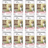 Raw Paleo Puppy karma mokra dla szczeniąt Wieprzowina 12 x 400g Bezzbożowa