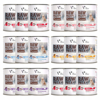 Raw Paleo Mono Karma mokra dla psa mix smaków 18 x 800g Bezzbożowa