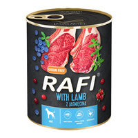 DOLINA NOTECI RAFI Karma mokra dla psa Jagnięcina 800g Bezzbożowa