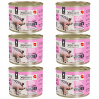 WIEJSKA ZAGRODA MONO Karma mokra dla kota 6 x 200g Wieprzowina