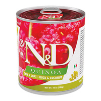 FARMINA N&D QUINOA zdrowa karma mokra dla psa Kaczka 285g