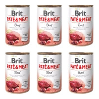 Mokra karma dla psa BRIT Pate & Meat Wołowina 6 x 400g