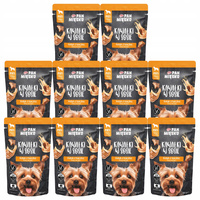 PAN MIĘSKO Kawałki w sosie Indyk Kaczka karma dla psa mokra 10 x 150g