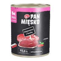 PAN MIĘSKO Karma mokra dla szczeniąt Wieprzowina Kaczka 800g Bezzbożowa