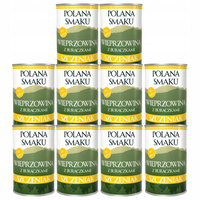 Mokra karma monobiałkowa dla szczeniąt Polana Smaku Junior Wieprzowina burak 10 x 400g