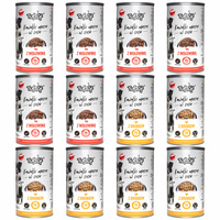 TUF TUF Karma mokra dla psa KAWAŁKI W SOSIE MIX 12x1250g