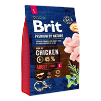 BRIT BY NATURE PREMIUM karma sucha dla psów dużych ras Kurczak rozmiar L 3kg