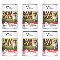 RAW PALEO PUPPY Karma mokra dla szczeniąt Wołowina 6 x 400g Bezzbożowa