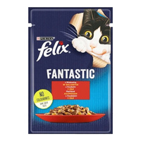 PURINA Felix Fantastic karma mokra dla kota Wołowina 85g