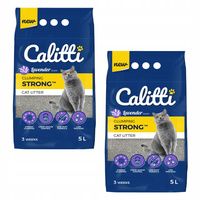 CALITTI Strong Żwirek bentonitowy Lawendowy dla kota 2 x 5L