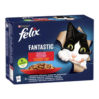 PURINA Felix Fantastic karma mokra dla kota mięsny mix smaków 12 x 85g