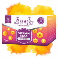 BEMO VITAMIN MAX Suplement Multiwitamina dla psa i kota 60 kapsułek