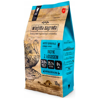 WIEJSKA ZAGRODA Indyk Łosoś karma dla kota sucha 10 kg bezzbożowa
