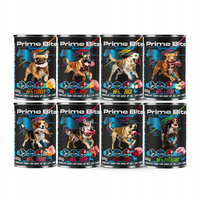 GAME DOG Prime Bite Monoprotein mokra karma dla psa mix smaków 8 x 400g