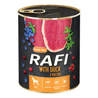 DOLINA NOTECI RAFI Karma mokra dla psa Kaczka 800g Bezzbożowa
