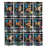 GAME DOG Prime Bite Monoprotein mokra karma dla psa mix smaków 12 x 400g