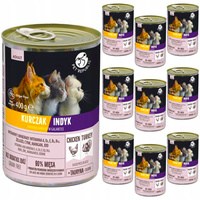 PET REPUBLIC Karma mokra w galaretce dla kota Kurczak Indyk 10 x 400g