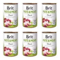 Mokra karma dla psa BRIT Pate & Meat Kaczka 6 x 400g