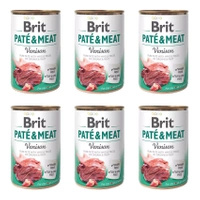 Mokra karma dla psa BRIT Pate & Meat Dziczyzna 6 x 400g