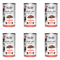 TUF TUF Karma mokra dla psa KAWAŁKI W SOSIE Wołowina 6x1250g