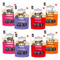 WIEJSKA ZAGRODA Monobiałkowa mokra karma dla psa mix smaków 8 x 500g