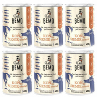 BEMO karma mokra dla psa KOŃ BY SIEMIĘ UŚMIAŁ Konina 6 x 400g monobiałkowa