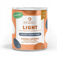Perro LIGHT Monobiałkowa karma mokra dla psa Kaczka z warzywami 800g