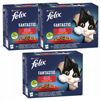 PURINA Felix Fantastic karma mokra dla kota mięsny mix smaków 36 x 85g