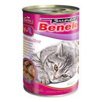 BENEK Chunks Karma mokra dla kota Kurczak 415g