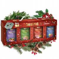 BRIT CHRISTMAS Mono Protein mokra karma psa mix Multipack box 4 x 400g