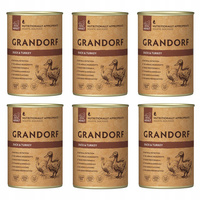 GRANDORF DOG zdrowa karma mokra dla psa Kaczka Indyk 6 x 400g