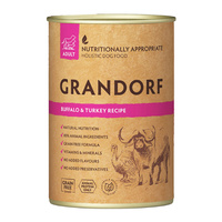GRANDORF Zdrowa Karma mokra dla psa Bawół 400g