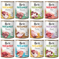 Mokra karma dla psa BRIT Pate & Meat 12 x 800g