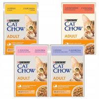Mokra karma dla kota Purina Cat Chow Adult w galaretce Mix Smaków 4 x 85g