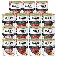 Dolina Noteci Rafi Classic karma mokra dla psa mix smaków 15 x 800g