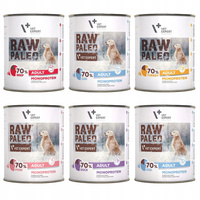 Raw Paleo Mono Karma mokra dla psa mix smaków 6 x 800g Bezzbożowa