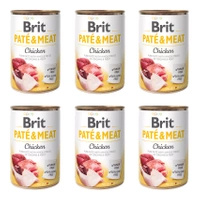 Mokra karma dla psa BRIT Pate & Meat Kurczak 6 x 400g