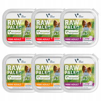 RAW PALEO Pate Mini Adult tacka Karma mokra dla psa mix smaków 6 x 150g Bezzbożowa
