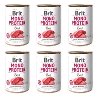 BRIT MONO Karma mokra dla psa Wołowina 6x400g