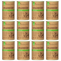 GRANDORF DOG zdrowa karma mokra dla psa Jagnięcina Indyk 12 x 400g TERMIN