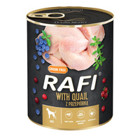 DOLINA NOTECI RAFI Karma mokra dla psa Przepiórka 800g Bezzbożowa